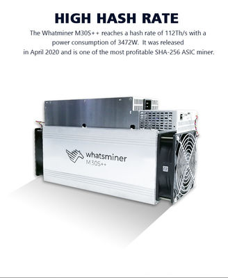 HDMI entrou o mineiro de 3472W Asic Whatsminer M30S+ BTC Bitcoin